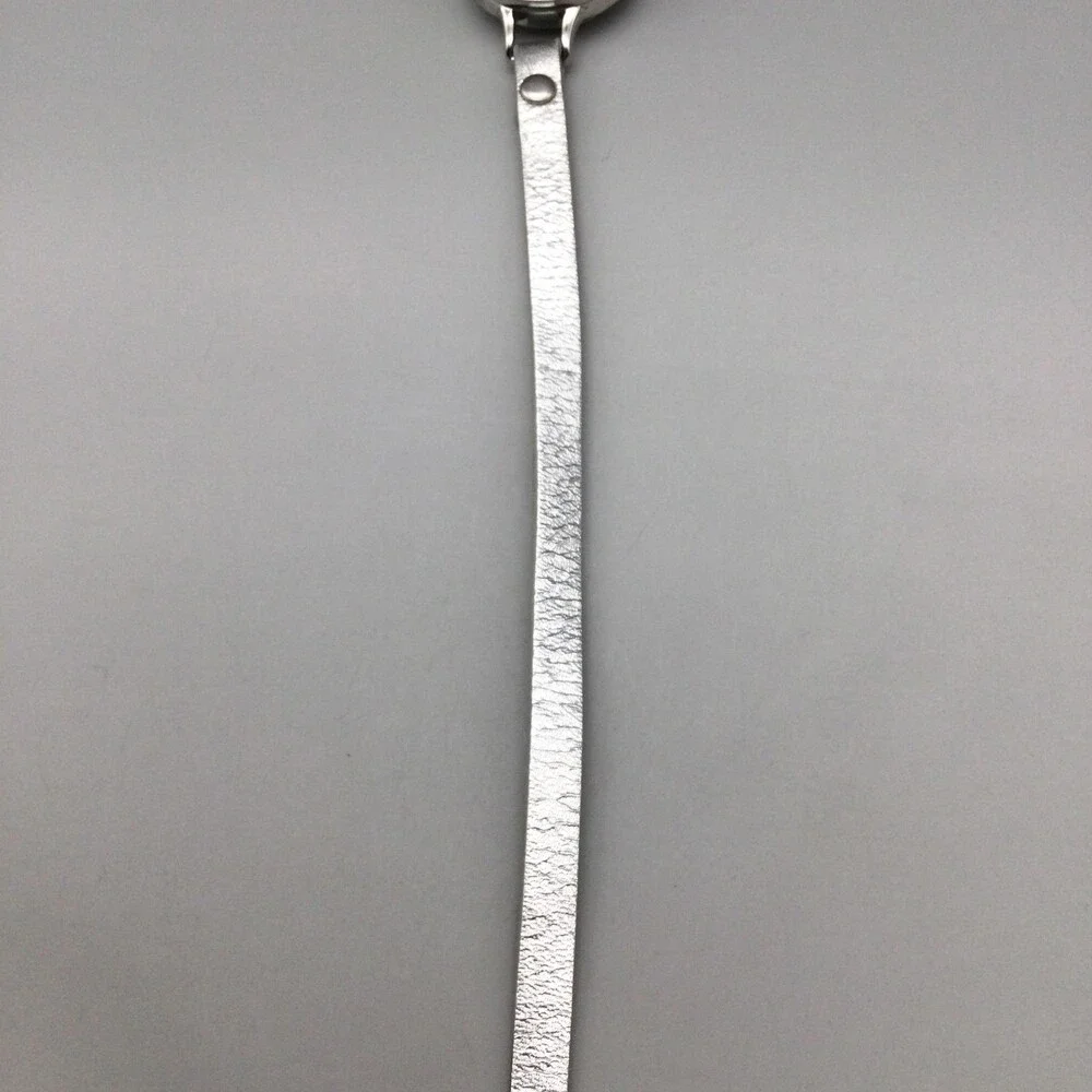 Origami Owl Womens Watch 31mm Silver Dial Wrap Leather Silver Original Battery